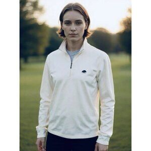 Women's New Orleans Country Club White Quarter Zip Pullover